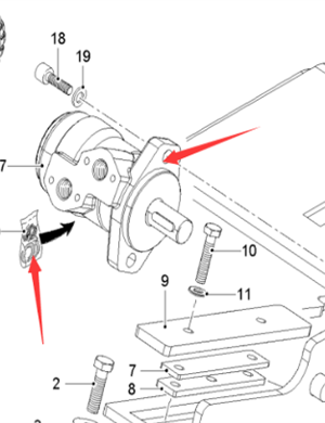  Road Milling Machine Motor Repair Kit Part Number 2628400