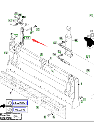  road milling machine connecting rod part number 156356