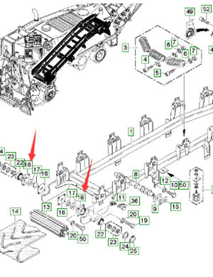  pavement milling machine bearing seat part number 190379