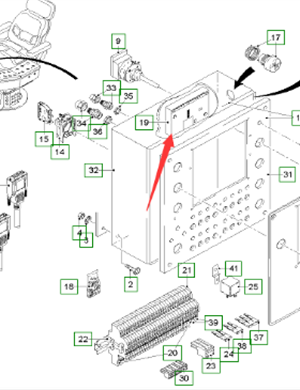  road milling machine distribution cabinet circuit board part number 159003