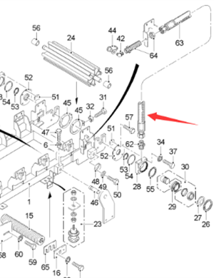  road milling machine hydraulic hose part number 92442