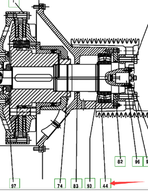  road milling machine clutch bearing part number 155380