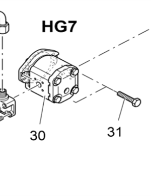 V ö gel paver oil replenishment gear pump part number 9628231000