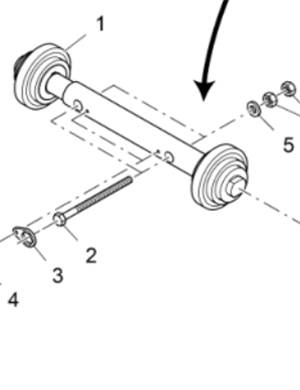 V ö gel paver scraper guide wheel assembly part number 2175024