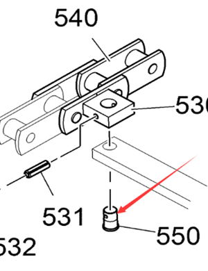 V ö gel paver scraper pin part number 2037948