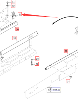 Vö Paver  Right rear chain protection part number 2468835