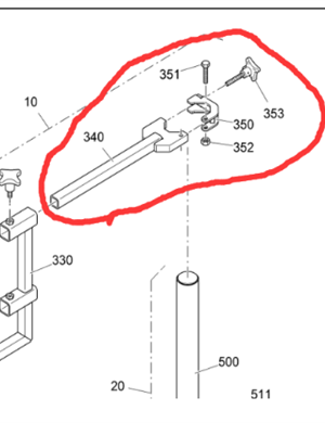 Vö   Paver  Leveling instrument crossbar part number 2032213