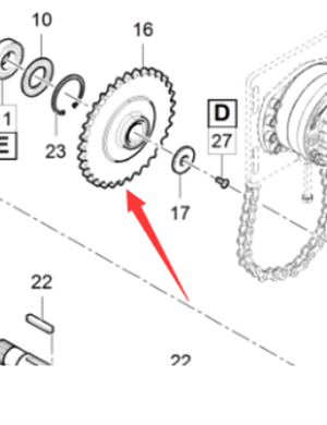 DYNAPAC paver scraper lower sprocket part number 4812027420