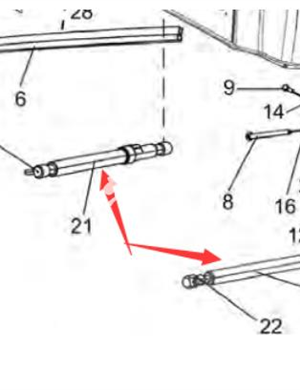 Engine hood gas spring part number 4812114152