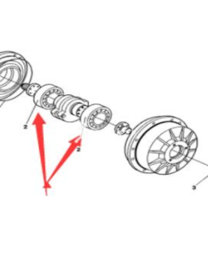 Steel drum vibration bearing part number 4700900784