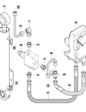 Roof hydraulic device part number 4812227773