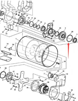  Steel drum vibration seal ring part number 4700791425