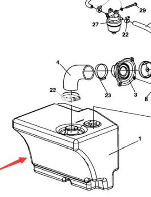 Diesel tank part number 4700387279