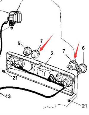 Brake light part number 4700791955