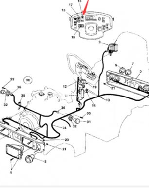 Hazard flasher switch part number 4700791584