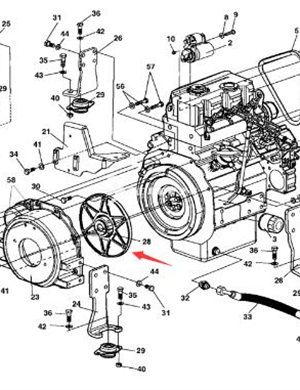 Flywheel connecting plate part number 4700357002 