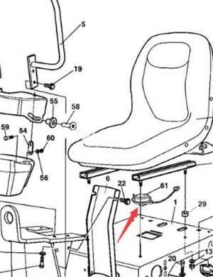 Seat switch part number 4700379636