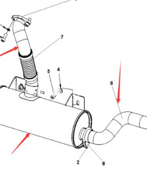 Silencer assembly part number 4812112019 