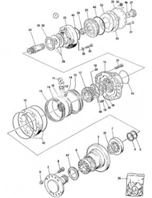 Walking motor part number 4700380594