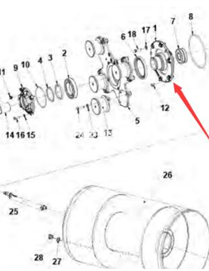 Vibration flange part number 4812126595 