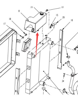 Expansion water tank part number 4812105896