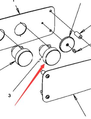 Brake light width indicator part number 4700792519