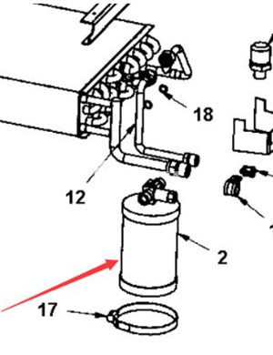 Drying tank part number 4700950373