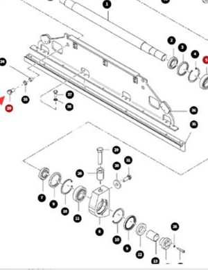 Tightening bolt part number 0147147503