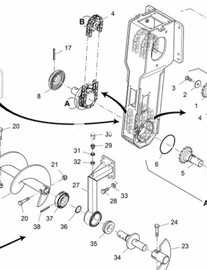 AUGER SHAFT, RIGHT SIDE	2052810 