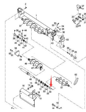 Agitator bearing part number 880180750