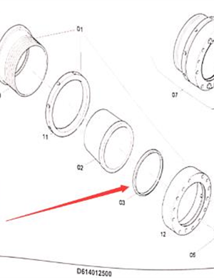 Labyrinth seal ring part number 4749000027 