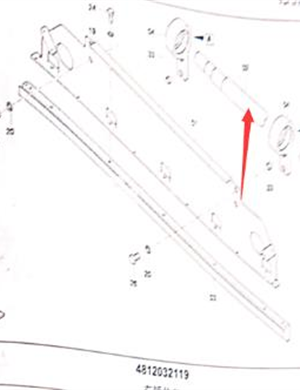  Rammer shaft part number D706021301