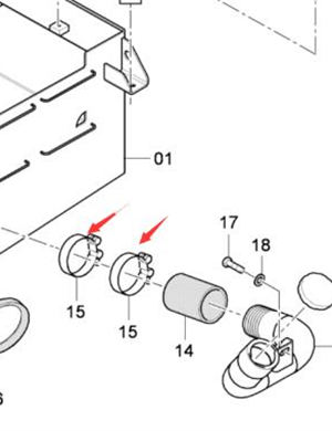  Clamp part number D934349100