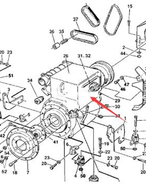 Diesel engine assembly part number 4700388501 