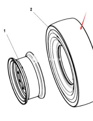  Roller tire (flat) part number 481226632 