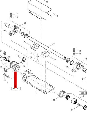 BOMAG vibration motor part number 05813310