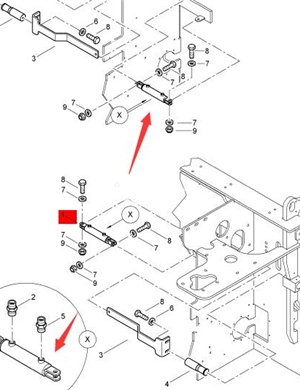 BOMAG lock arm cylinder part number A1649594069 