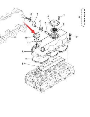 BOMAG oil cap part number 05741601 