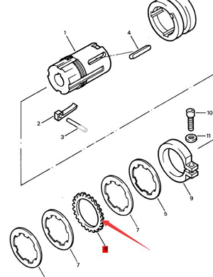 BOMAG outer brake disc part number 05633011