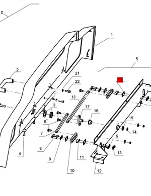 BOMAG regulating plate part number 58070901 