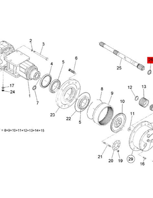 BOMAG rear wheel hub oil seal part number 09312612  