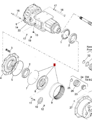 BOMAG Rear Axle Ring Gear Kit Part Number 32010119