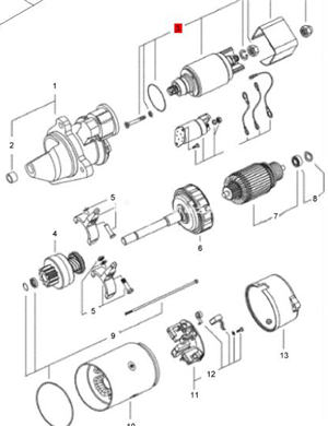 BOMAG start switch part number 05729838 