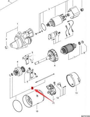 BOMAG starter repair kit part number 05729843