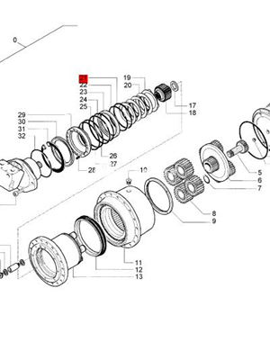 BOMAG reducer sealing ring part number 05902293 