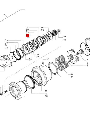 BOMAG reducer sealing ring part number 05902296 