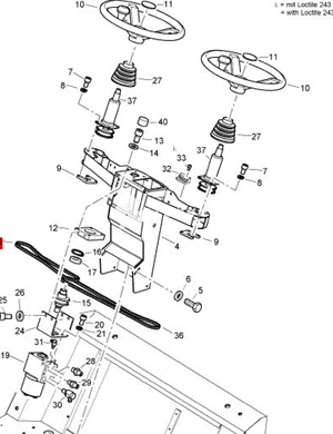 BOMAG steering chain part number 05511020