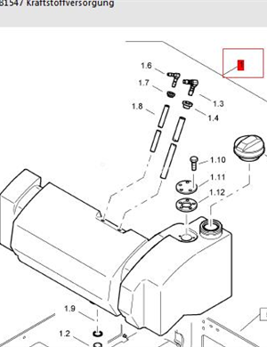  BOMAG diesel tank part number 88016007 