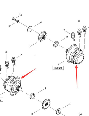 BOMAG Spiral Motor Part Number 05818738 