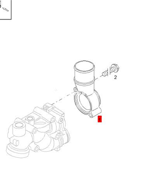  BOMAG thermostat cover part number 05715398 